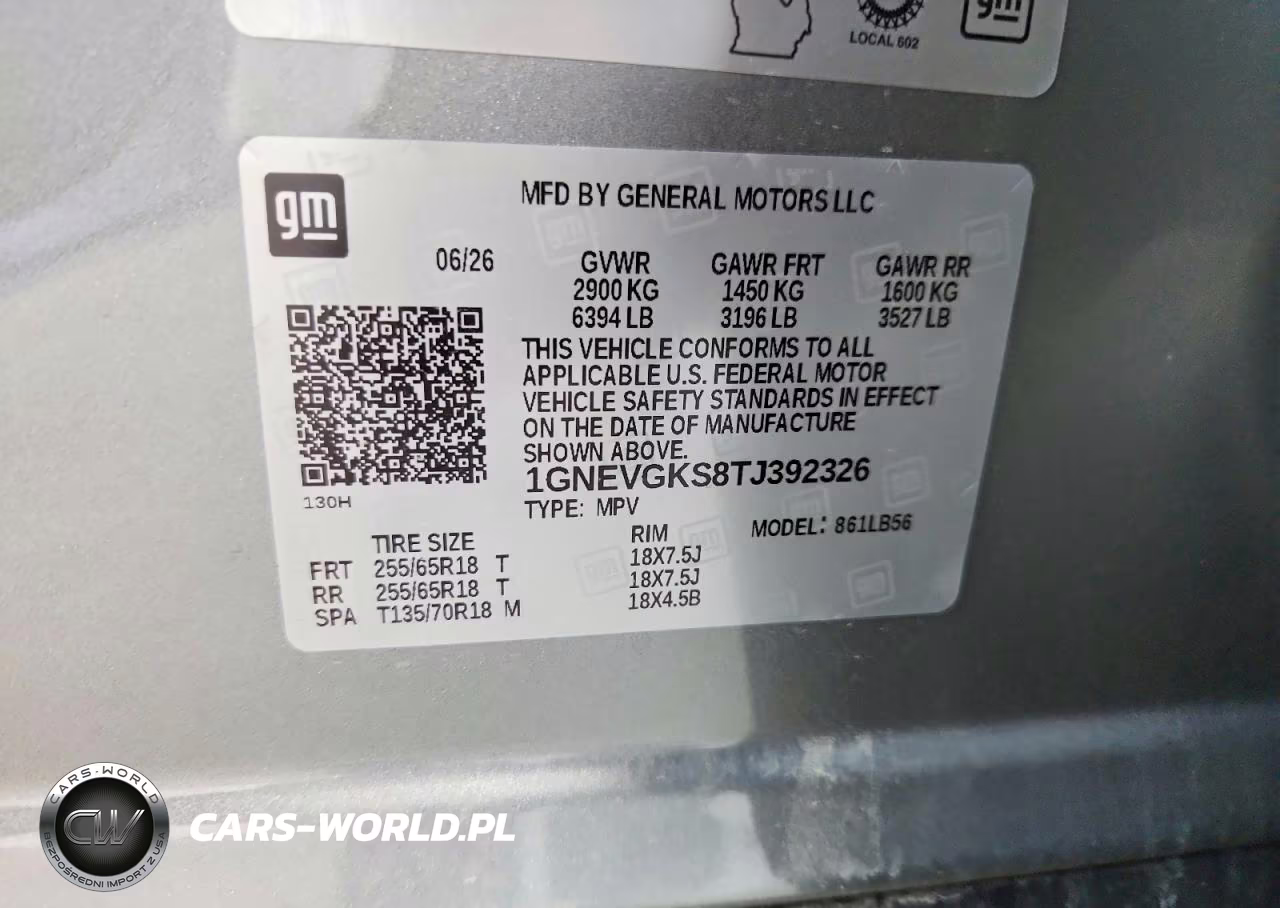 2026 Chevrolet Traverse VIN:1GNEVGKS8TJ392326 - 13
