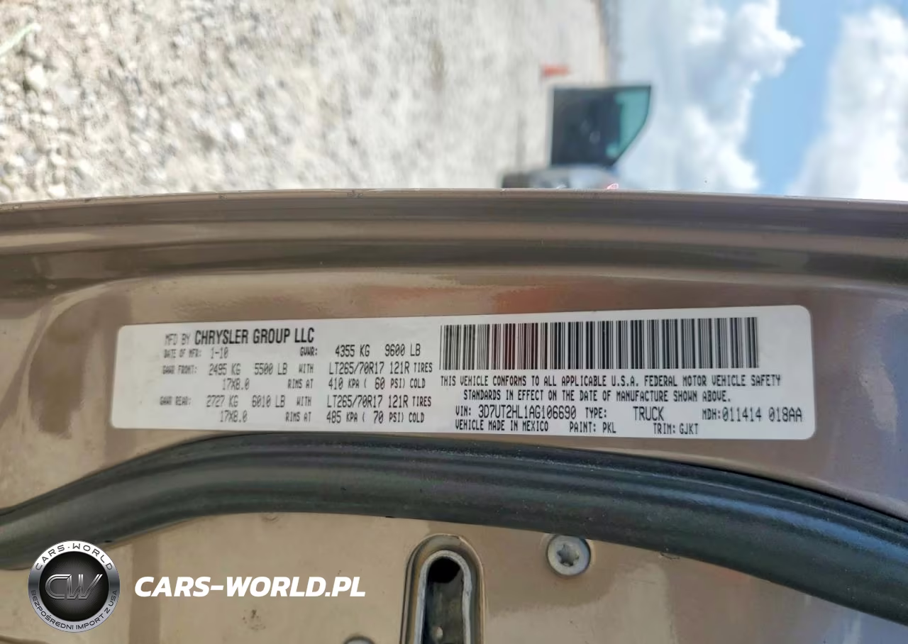 2010 Dodge Ram 2500 VIN:3D7UT2HL1AG106690 - 12