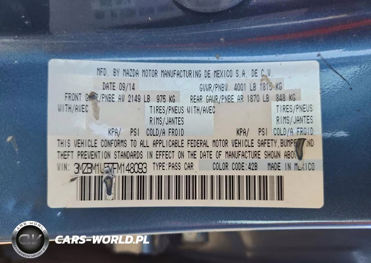 2015 Mazda 3 Sport VIN:3MZBM1U77FM148093 - 12