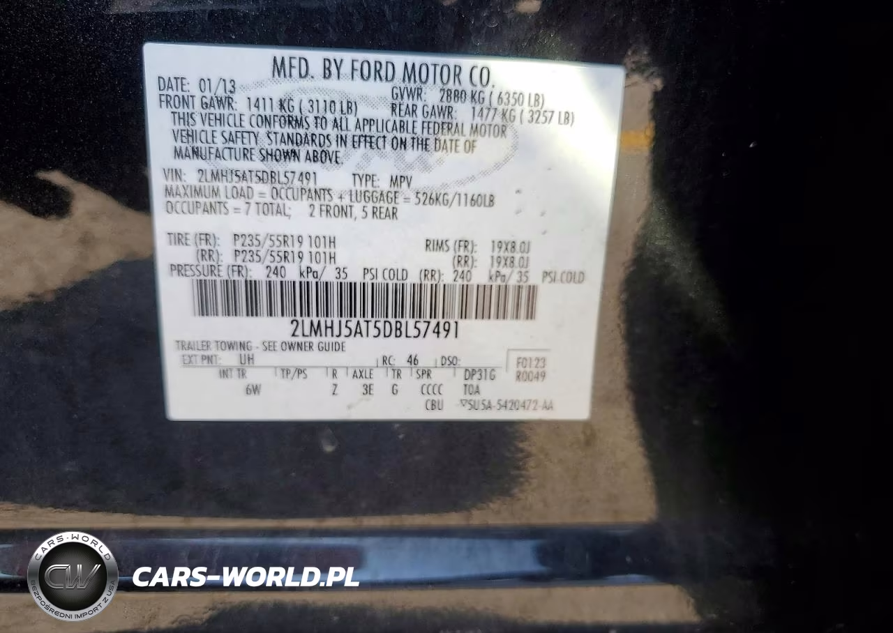 2013 Lincoln Mkt VIN:2LMHJ5AT5DBL57491 - 14
