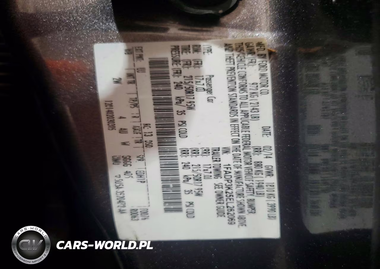 2014 Ford Focus Se VIN:1FADP3K25EL262069 - 12