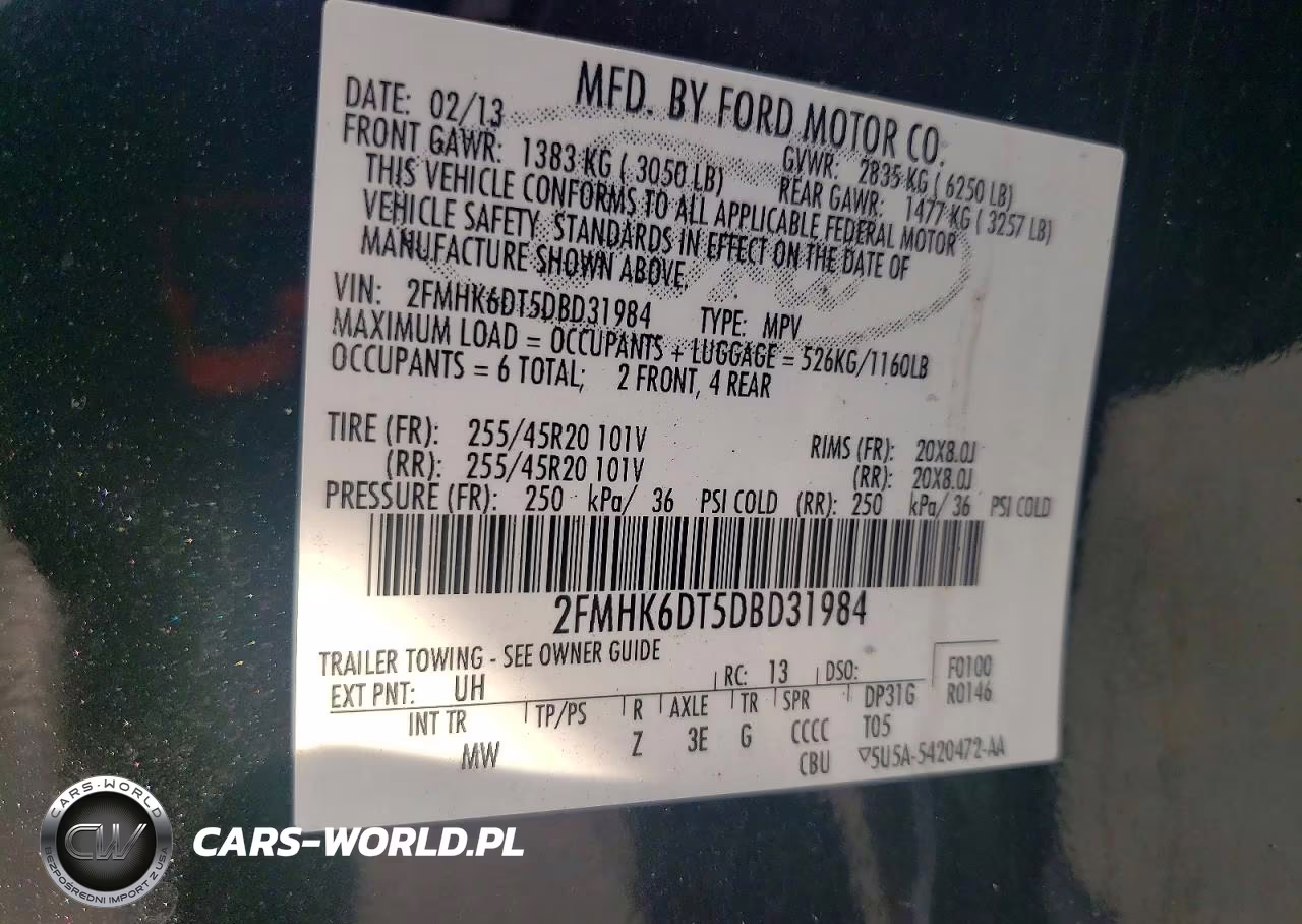 2013 Ford Flex Limited VIN:2FMHK6DT5DBD31984 - 13