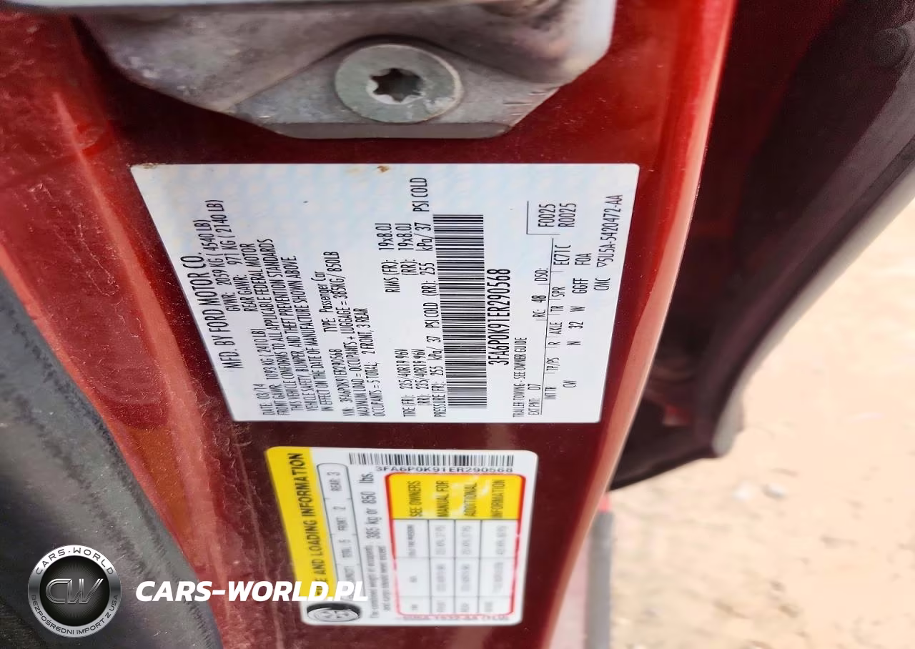 2014 Ford Fusion Titanium VIN:3FA6P0K91ER290568 - 12