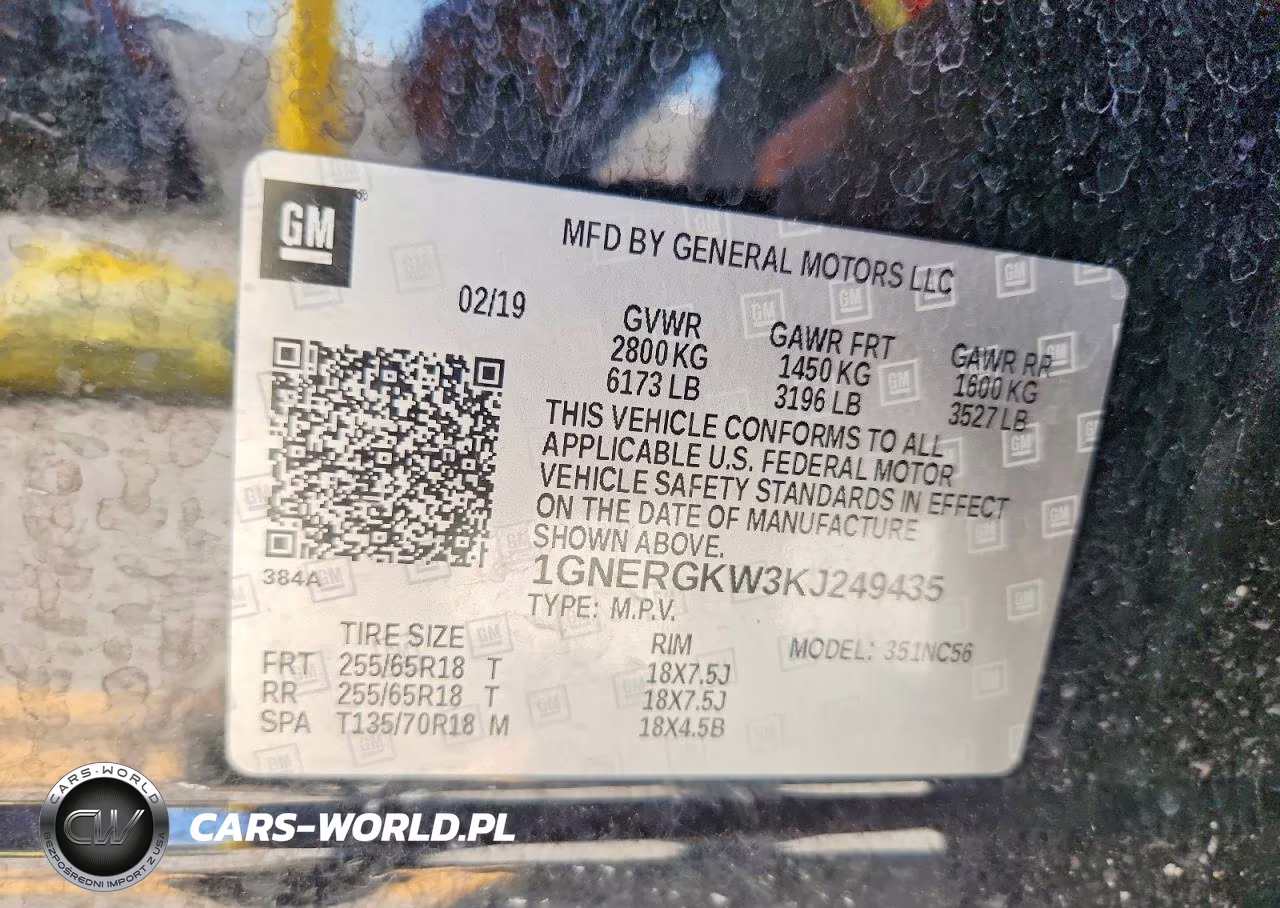 2019 Chevrolet Traverse Lt VIN:1GNERGKW3KJ249435 - 13