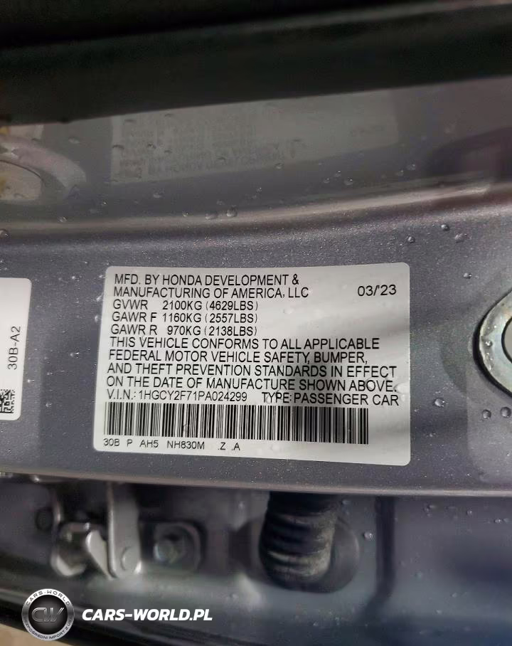 2023 Honda Accord Hybrid Sport-L VIN:1HGCY2F71PA024299 - 12