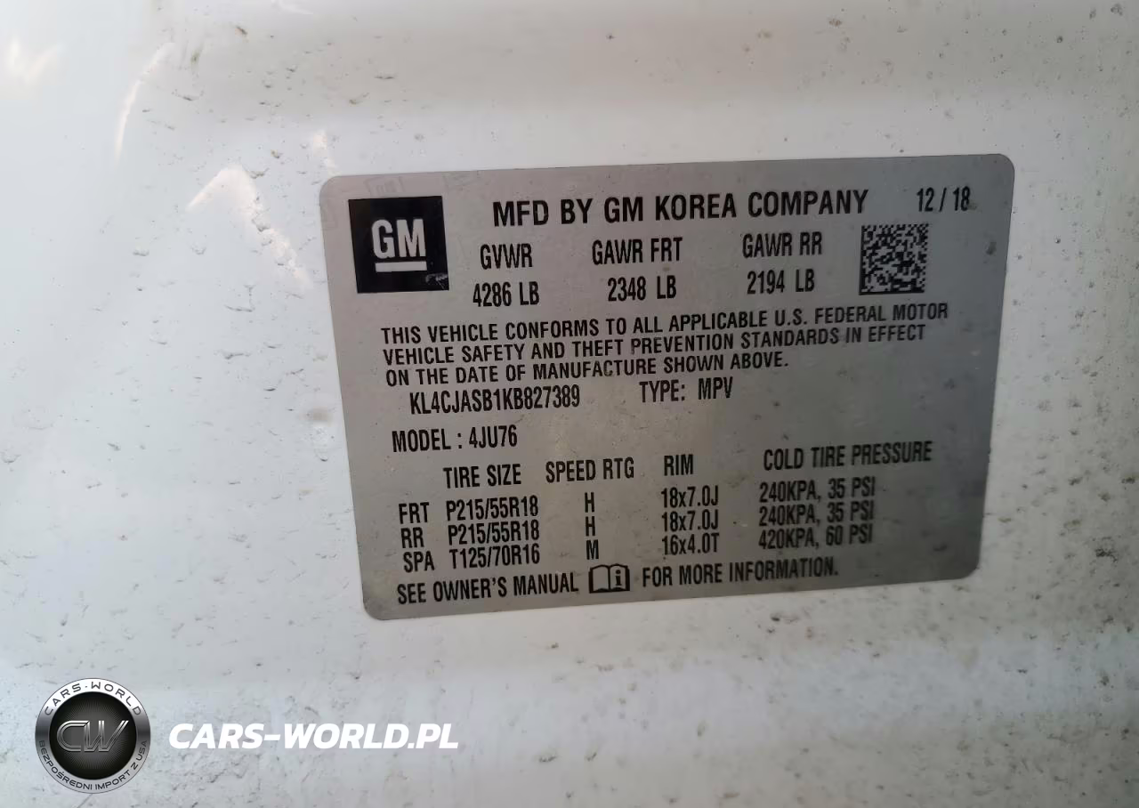 2019 Buick Encore Preferred VIN:KL4CJASB1KB827389 - 13