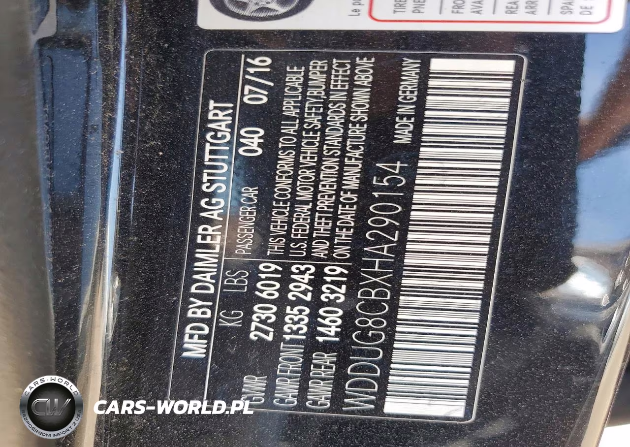 2017 Mercedes-Benz S 550 VIN:WDDUG8CBXHA290154 - 12