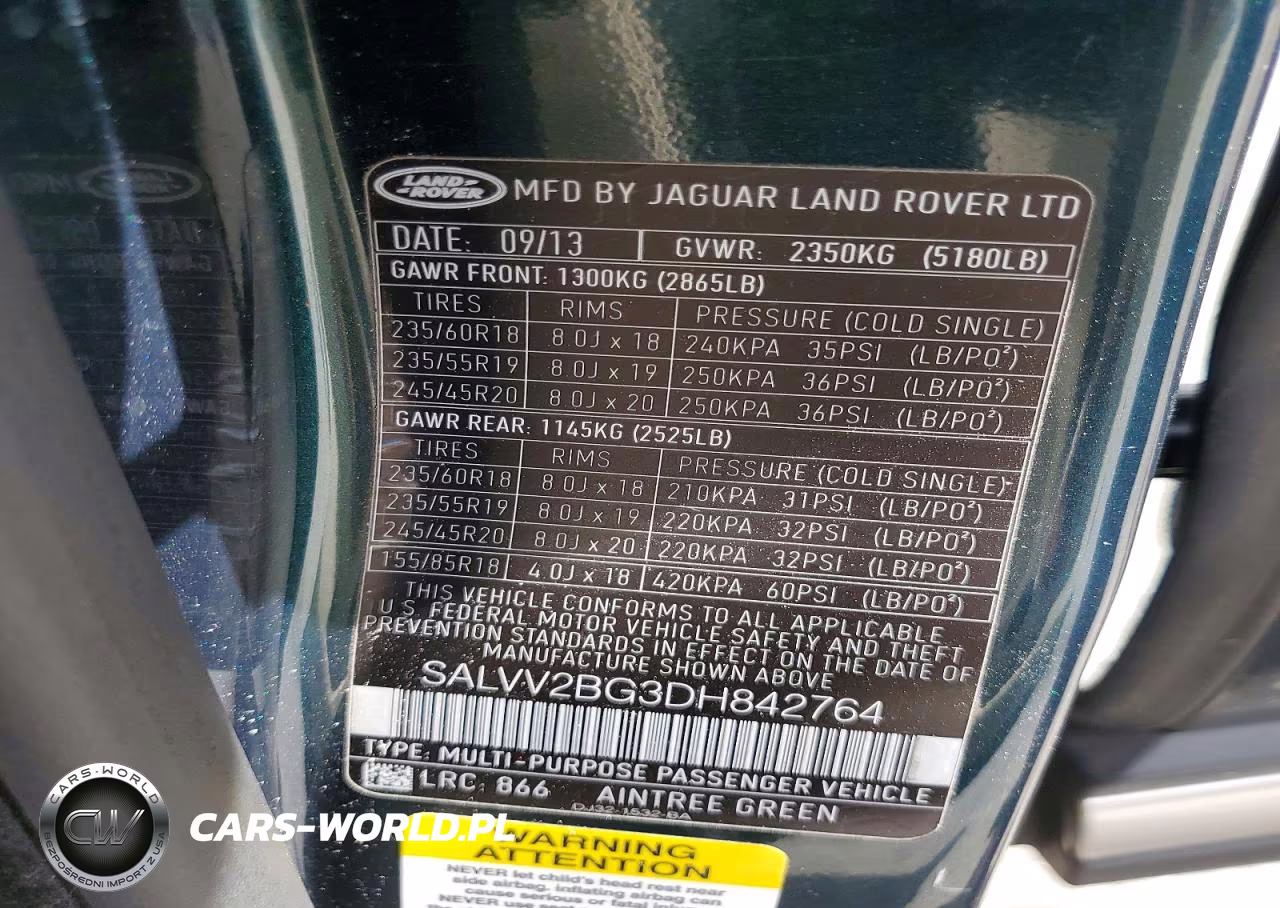 2013 Land Rover Range Rover Evoque Prestige Premium VIN:SALVV2BG3DH842764 - 14