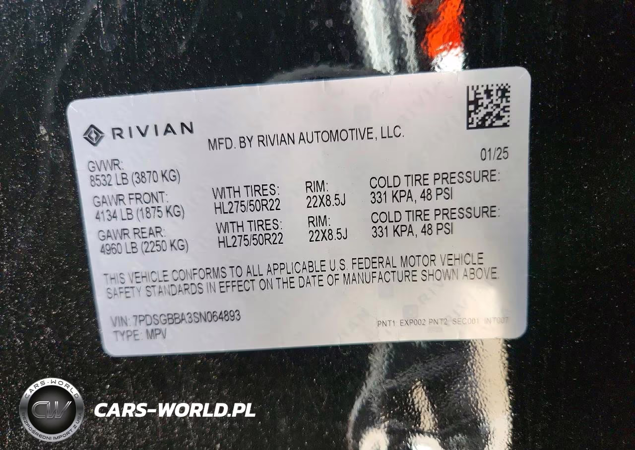 2025 Rivian R1S Adventure VIN:7PDSGBBA3SN064893 - 13