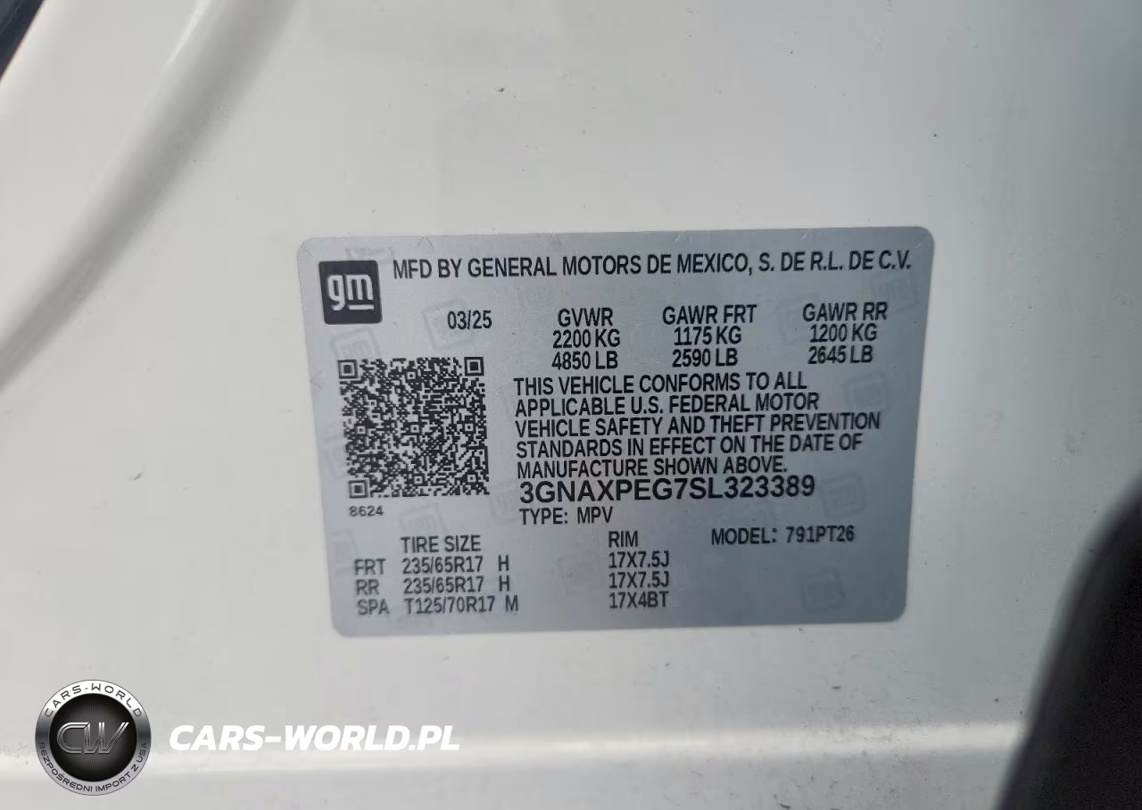 2025 Chevrolet Equinox Lt VIN:3GNAXPEG7SL323389 - 13