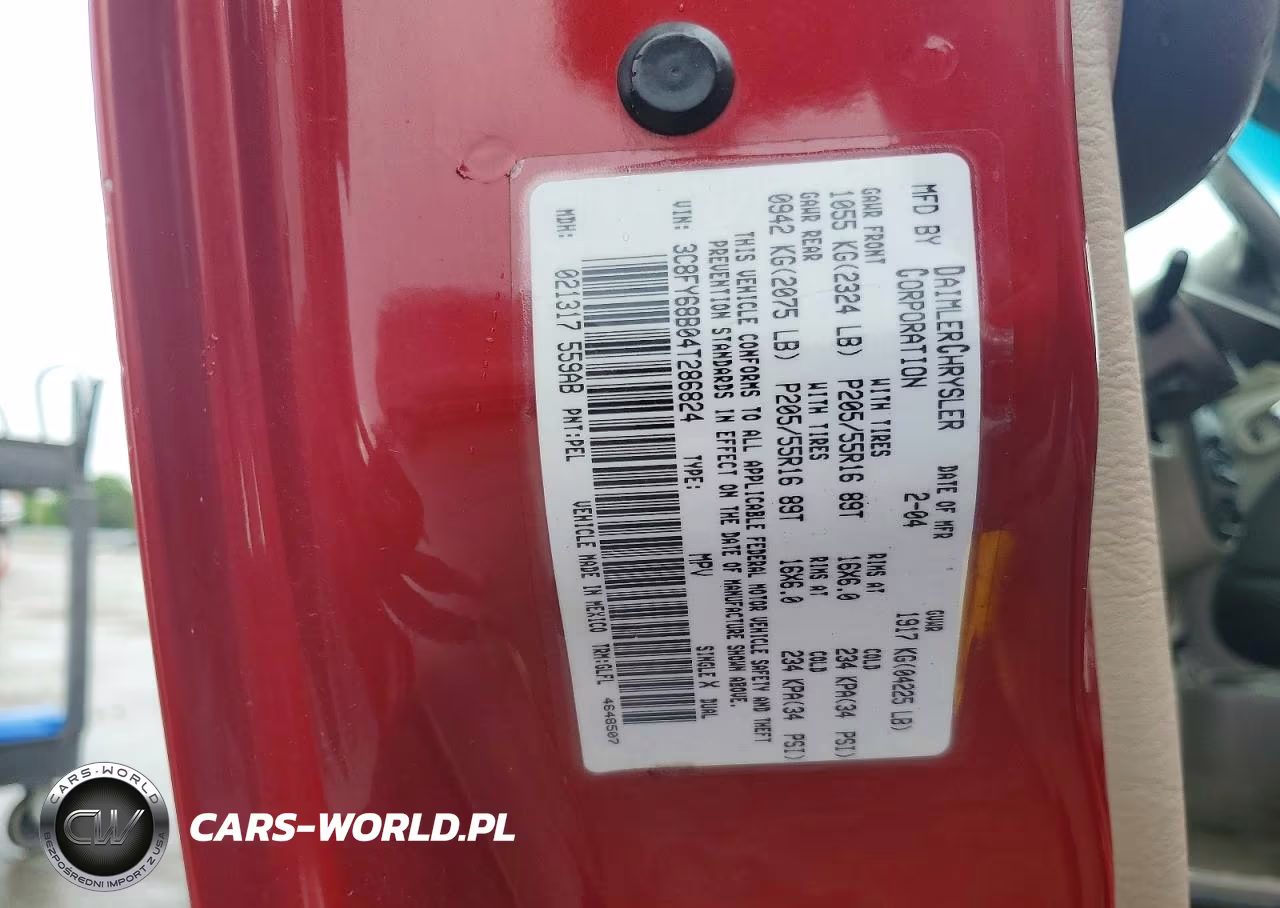 2004 Chrysler Pt Cruiser Limited VIN:3C8FY68B04T286824 - 12