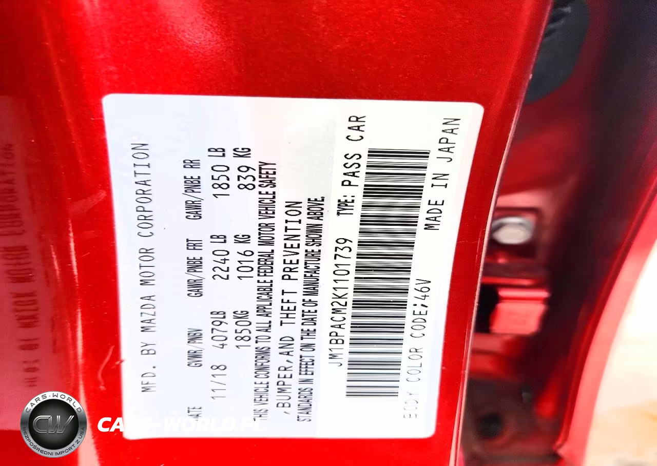 2019 Mazda 3 Preferred Plus VIN:JM1BPACM2K1101739 - 12