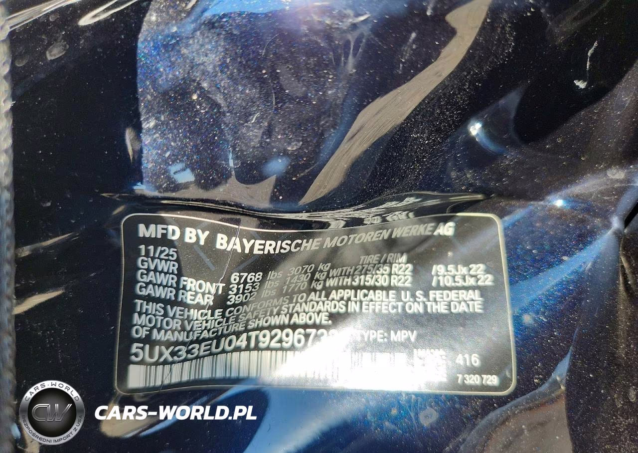 2026 BMW X5 M60I VIN:5UX33EU04T9296733 - 13