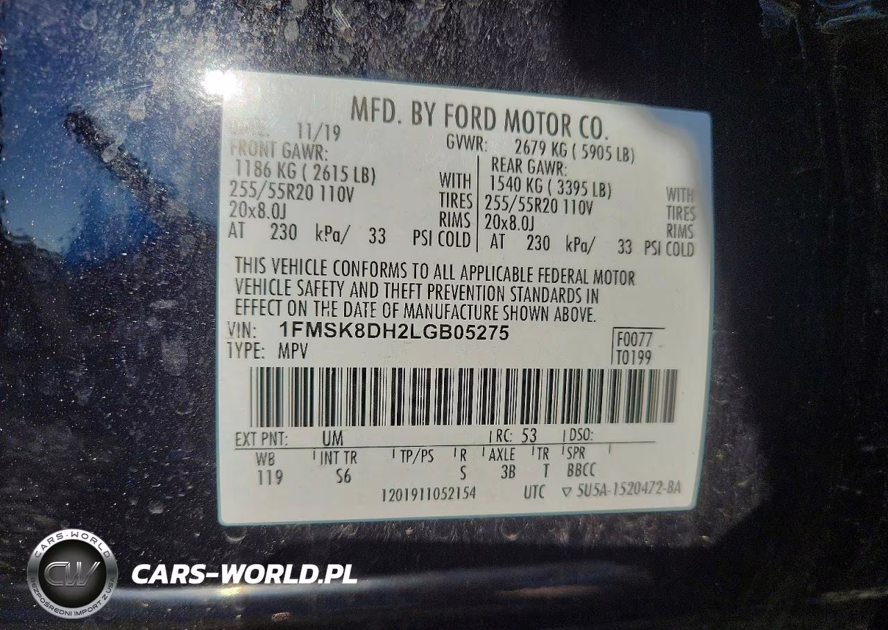 2020 Ford Explorer Xlt VIN:1FMSK8DH2LGB05275 - 13