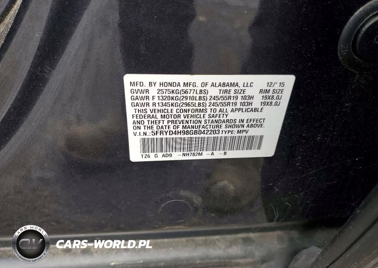 2016 Acura Mdx Advance VIN:5FRYD4H98GB042203 - 13