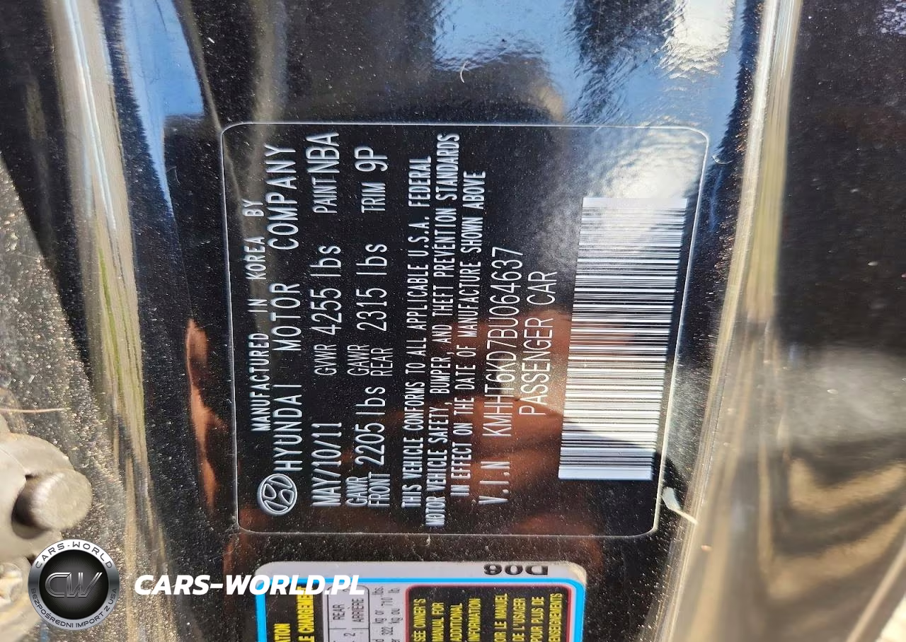 2011 Hyundai Genesis Coupe 2.0T VIN:KMHHT6KD7BU064637 - 12