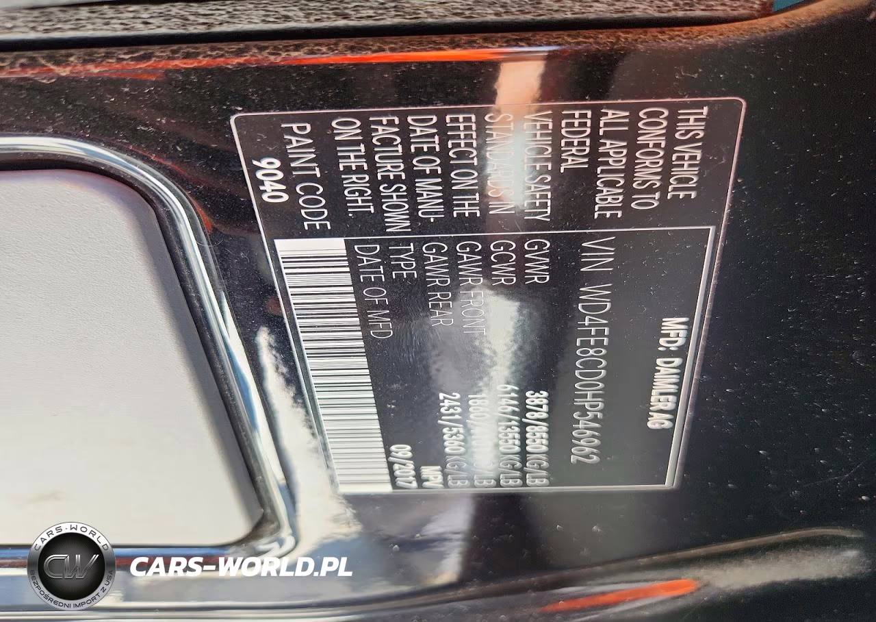 2017 Mercedes-Benz Sprinter 2500 Delivery Van VIN:WD4FE8CD0HP546962 - 13