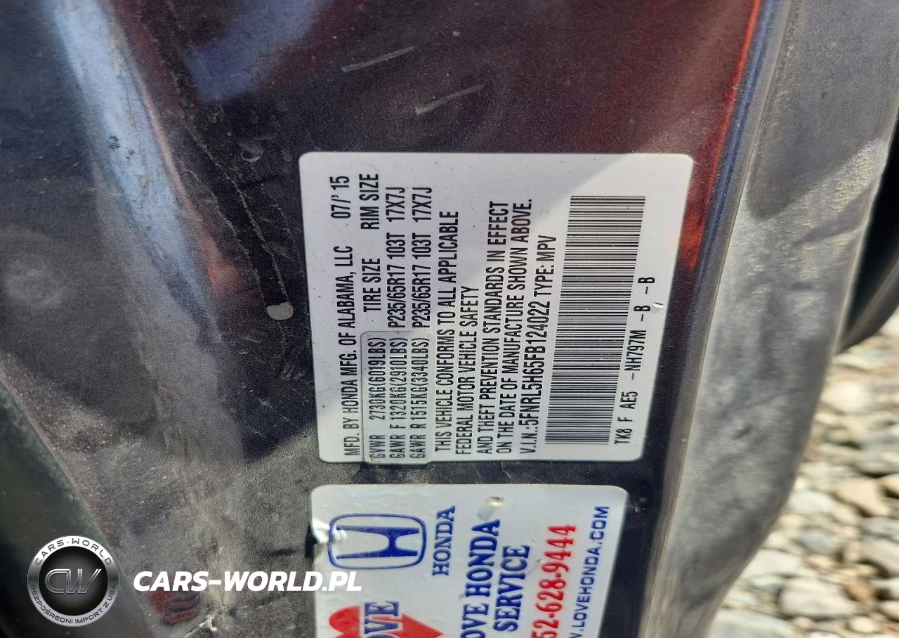 2015 Honda Odyssey Exl VIN:5FNRL5H65FB124022 - 14
