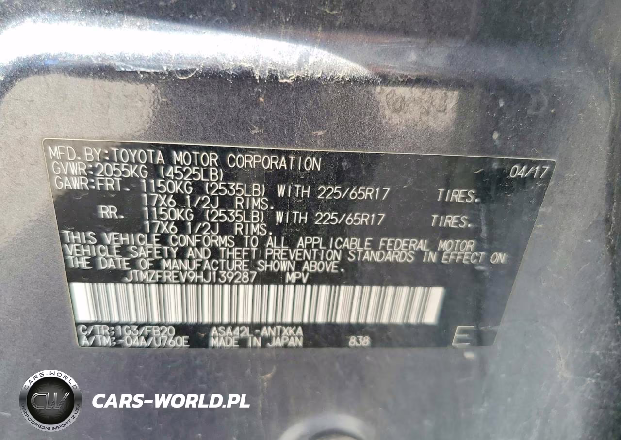 2017 Toyota Rav4 Le VIN:JTMZFREV9HJ139287 - 12