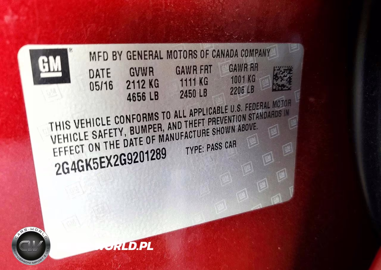 2016 Buick Regal VIN:2G4GK5EX2G9201289 - 12