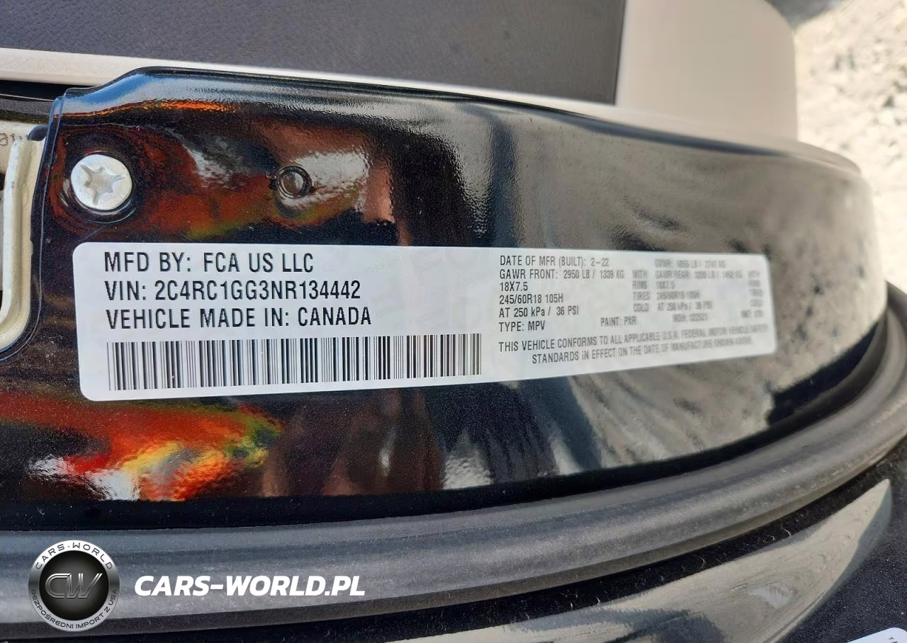 2022 Chrysler Pacifica Limited VIN:2C4RC1GG3NR134442 - 13