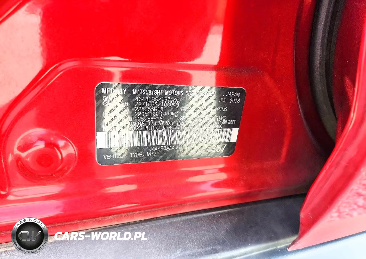 2018 Mitsubishi Outlander Sport Es VIN:JA4AP3AW4JU025461 - 13