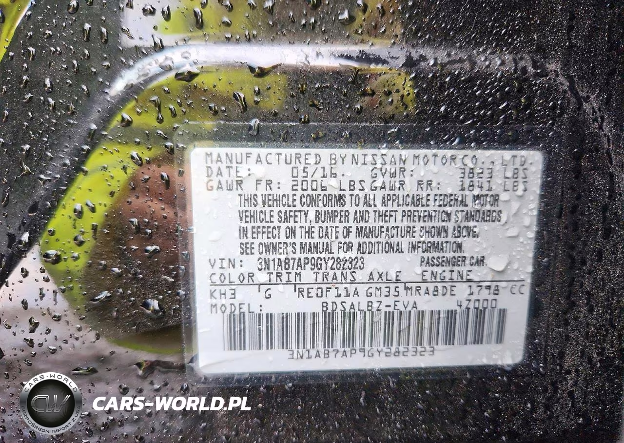 2016 Nissan Sentra S VIN:3N1AB7AP9GY282323 - 13