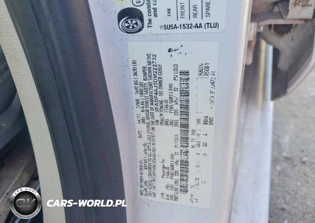 2013 Ford Fiesta S VIN:3FADP4AJ3DM222732 - 12