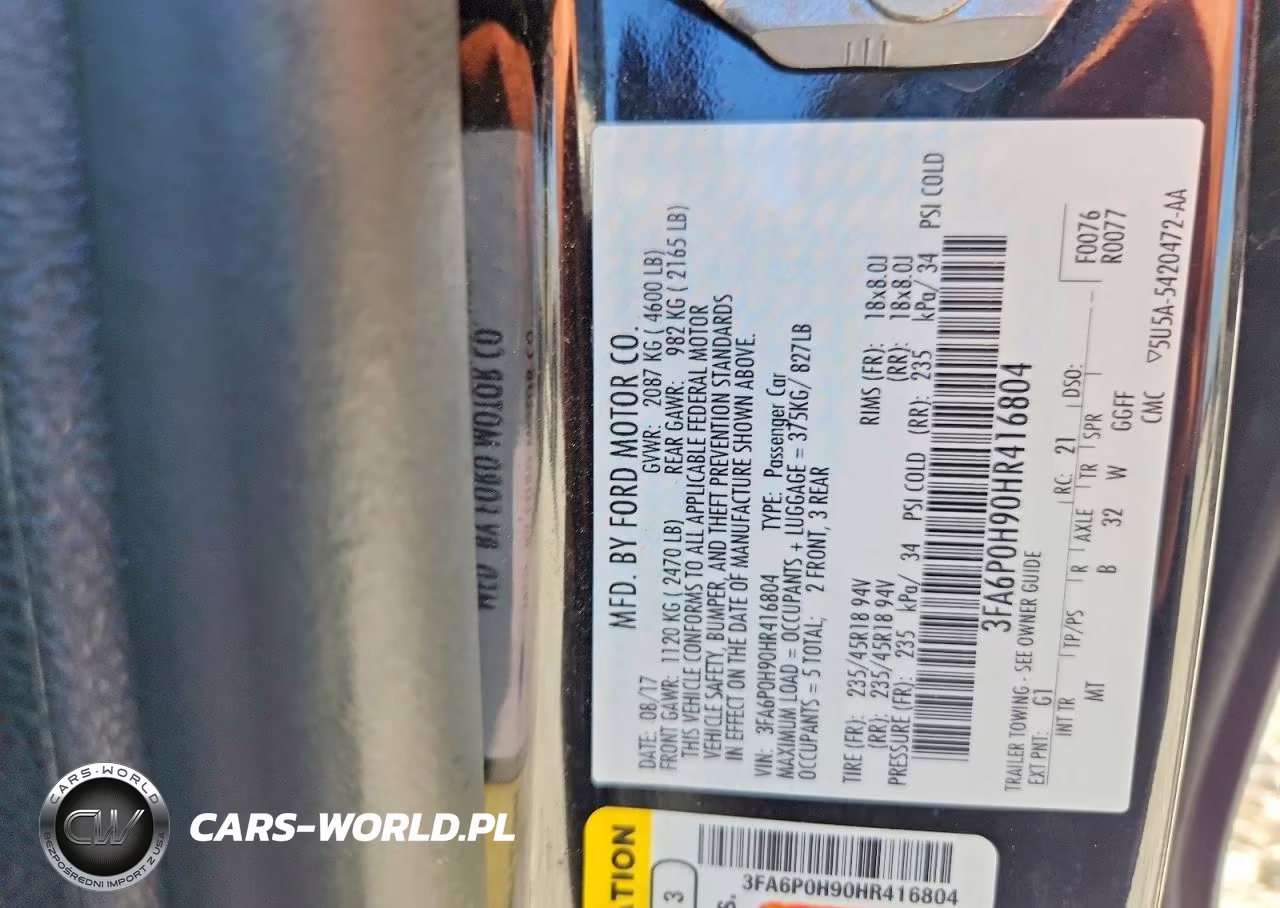 2017 Ford Fusion Se VIN:3FA6P0H90HR416804 - 13