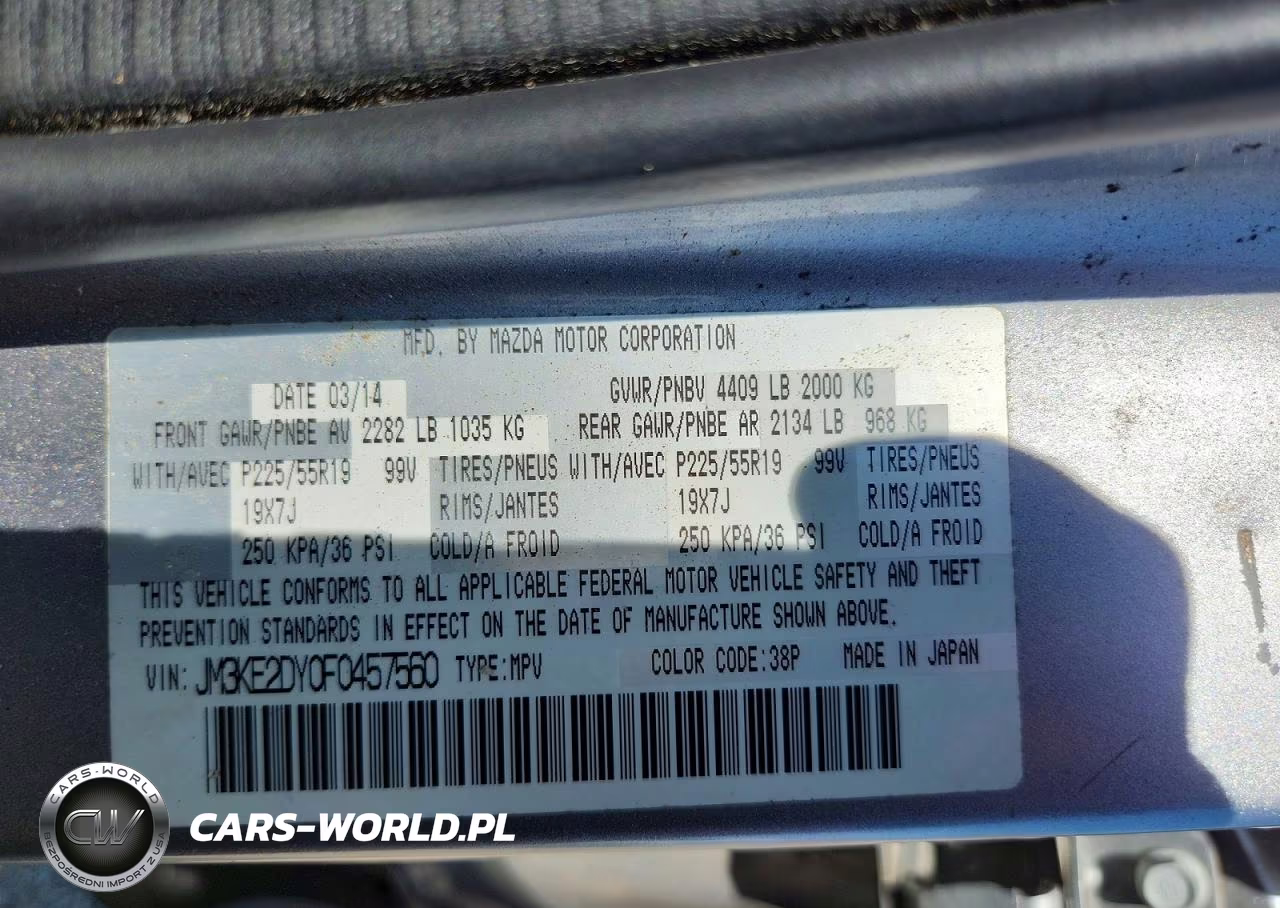 2015 Mazda Cx-5 Gt VIN:JM3KE2DY0F0457560 - 13