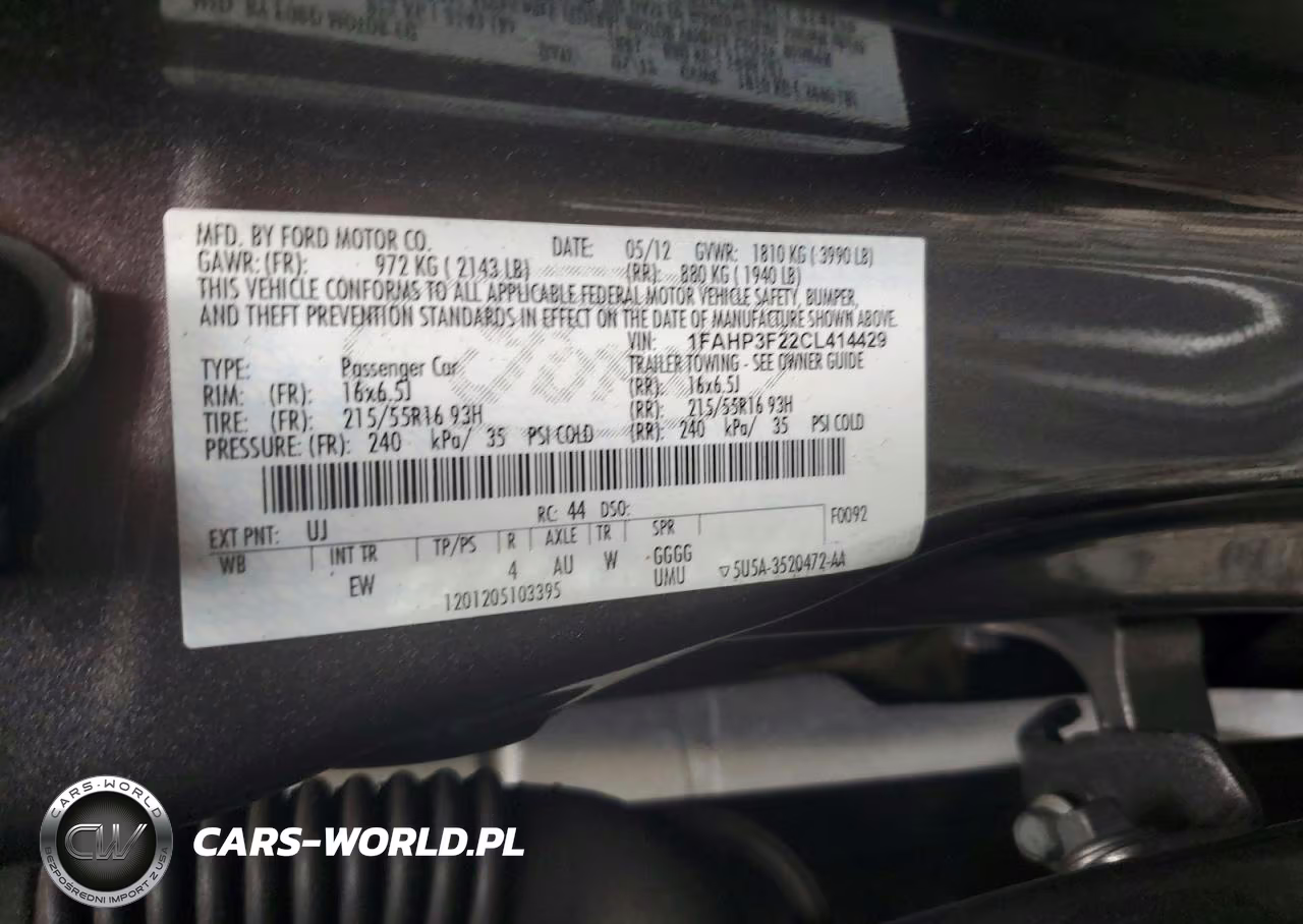 2012 Ford Focus Se VIN:1FAHP3F22CL414429 - 12