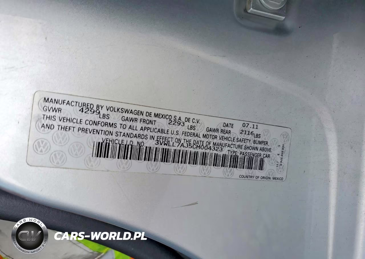 2012 Volkswagen Jetta Tdi VIN:3VWLL7AJ5CM004323 - 12