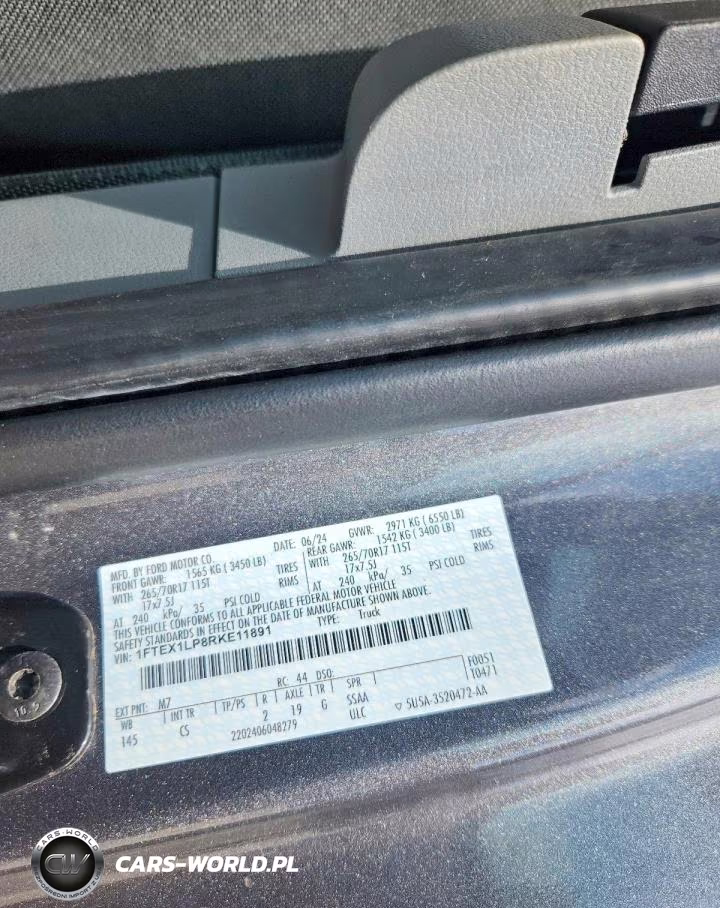 2024 Ford F150 Xl VIN:1FTEX1LP8RKE11891 - 12