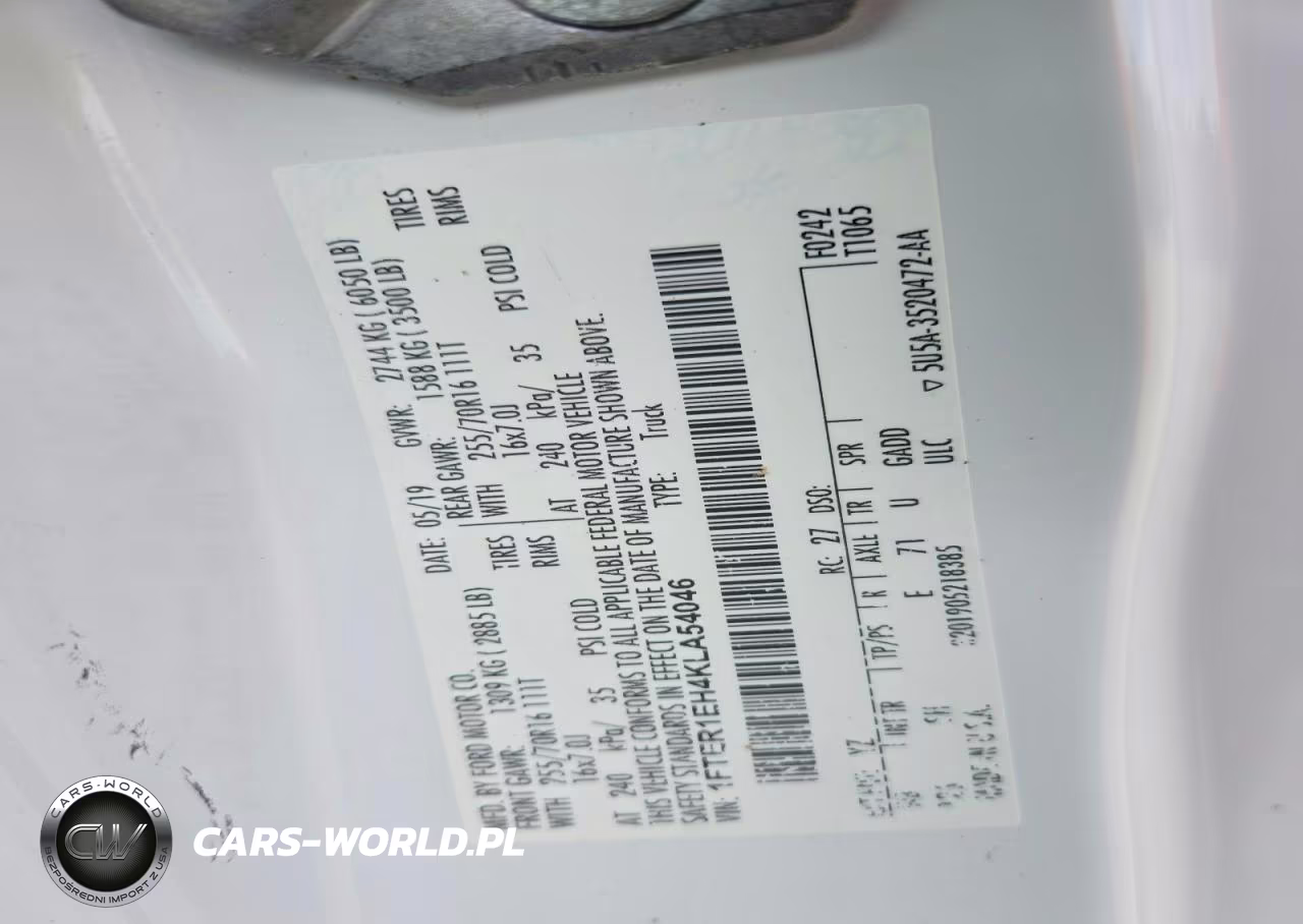 2019 Ford Ranger Xl VIN:1FTER1EH4KLA54046 - 12