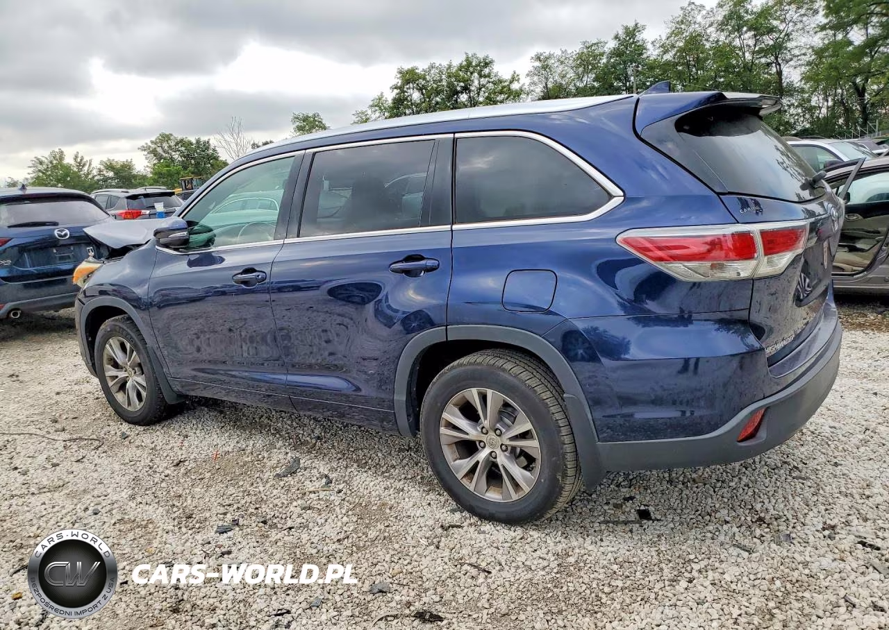 2015 Toyota Highlander Xle VIN:5TDJKRFH2FS078866 - 2