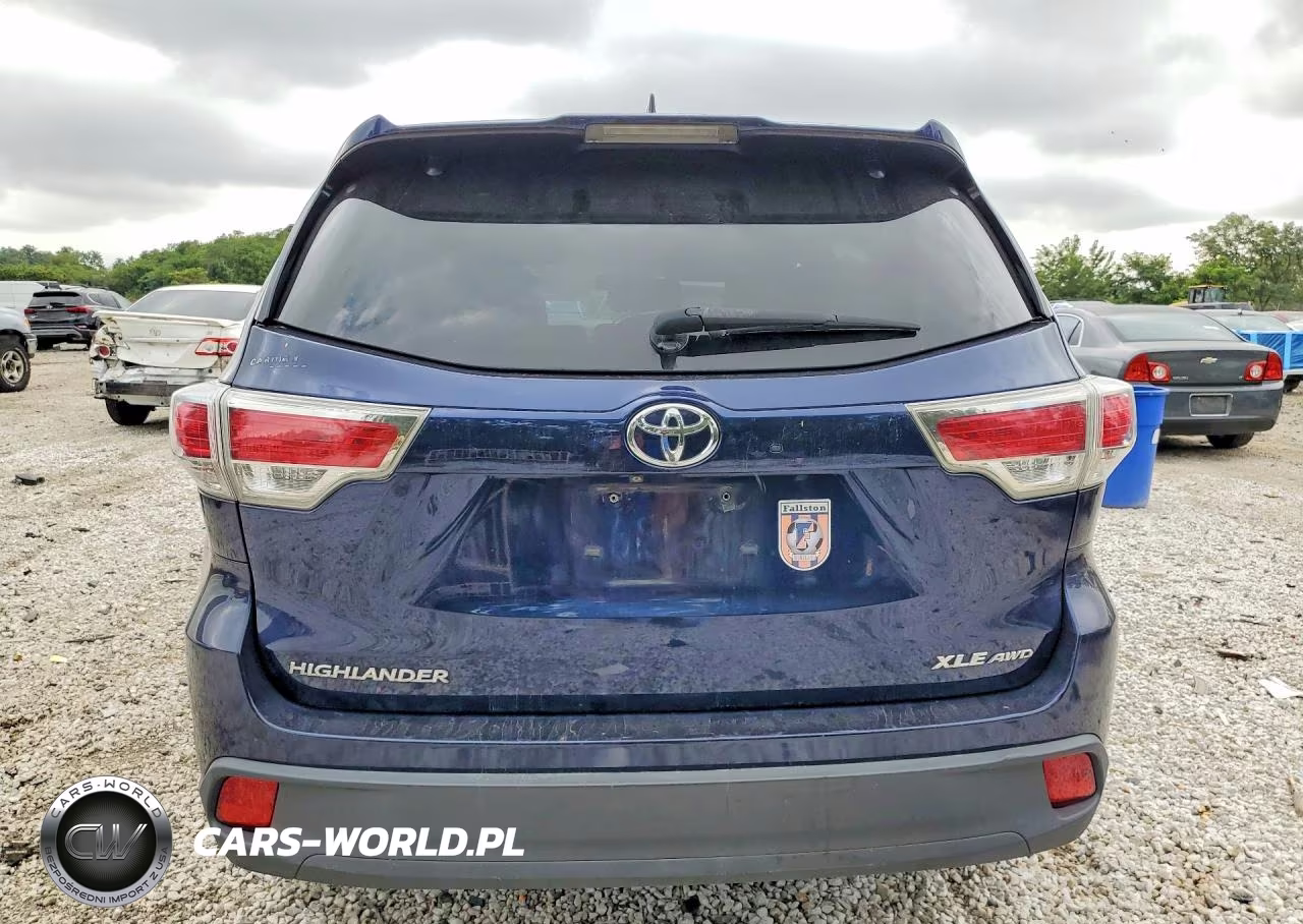 2015 Toyota Highlander Xle VIN:5TDJKRFH2FS078866 - 6