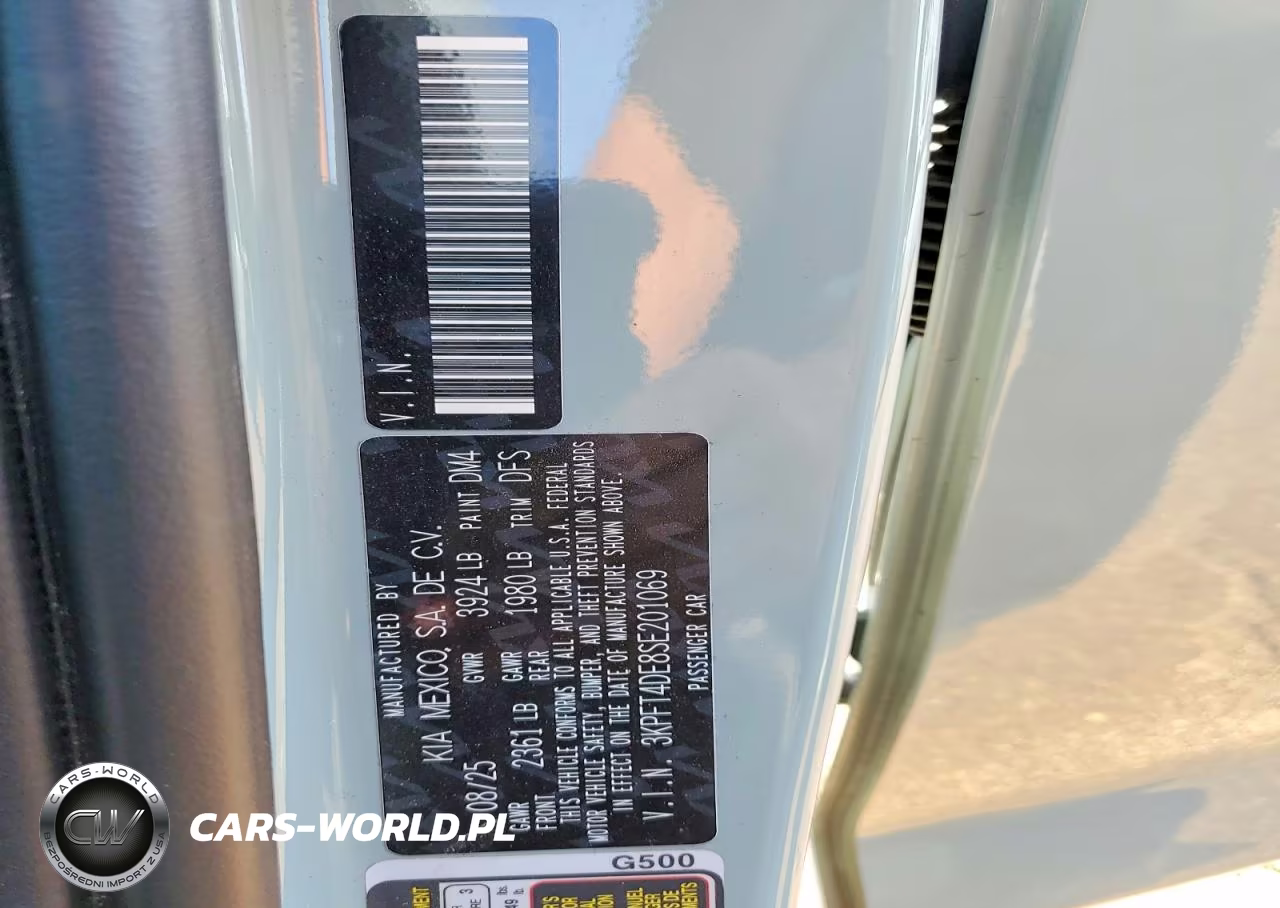 2025 Kia K4 Lxs VIN:3KPFT4DE8SE201069 - 13
