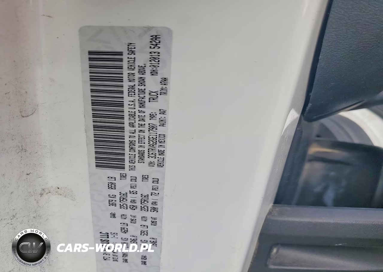 2016 Ram Promaster 1500 Delivery Van VIN:3C6TRVAG2GE117907 - 12