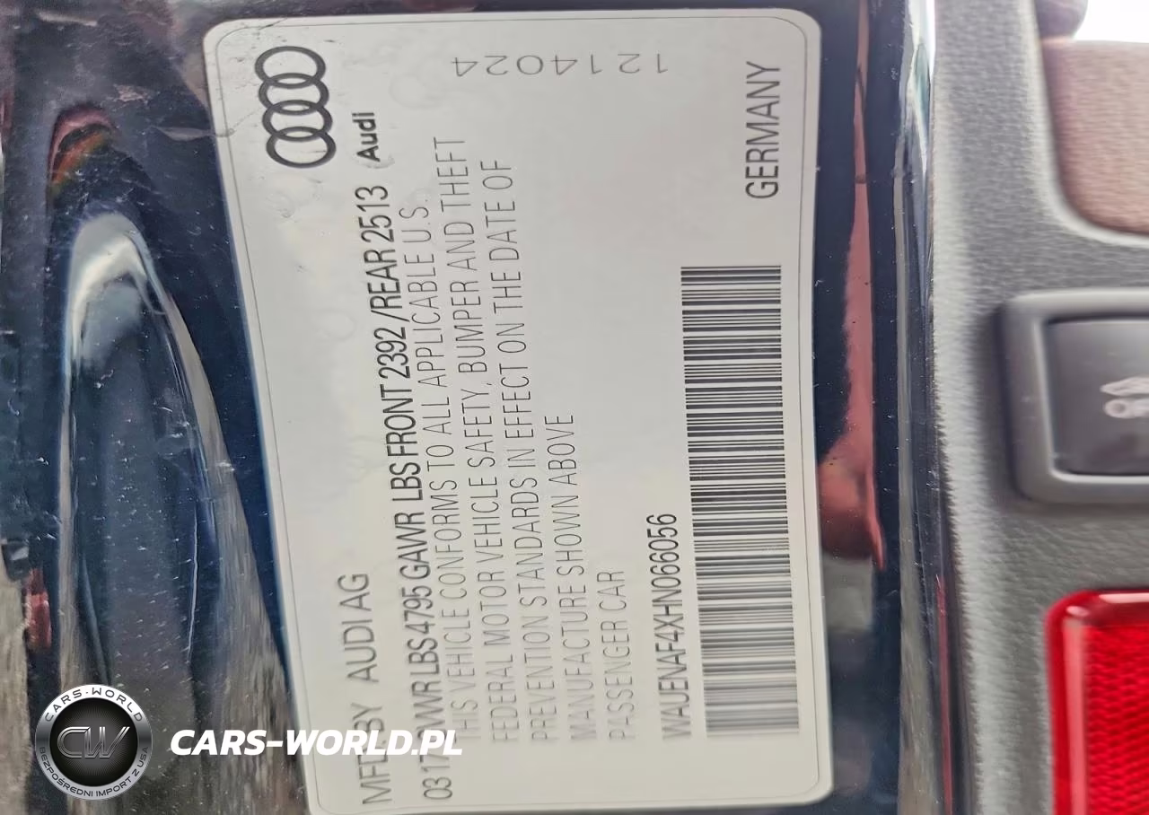 2017 Audi A4 Premium Plus VIN:WAUENAF4XHN066056 - 12
