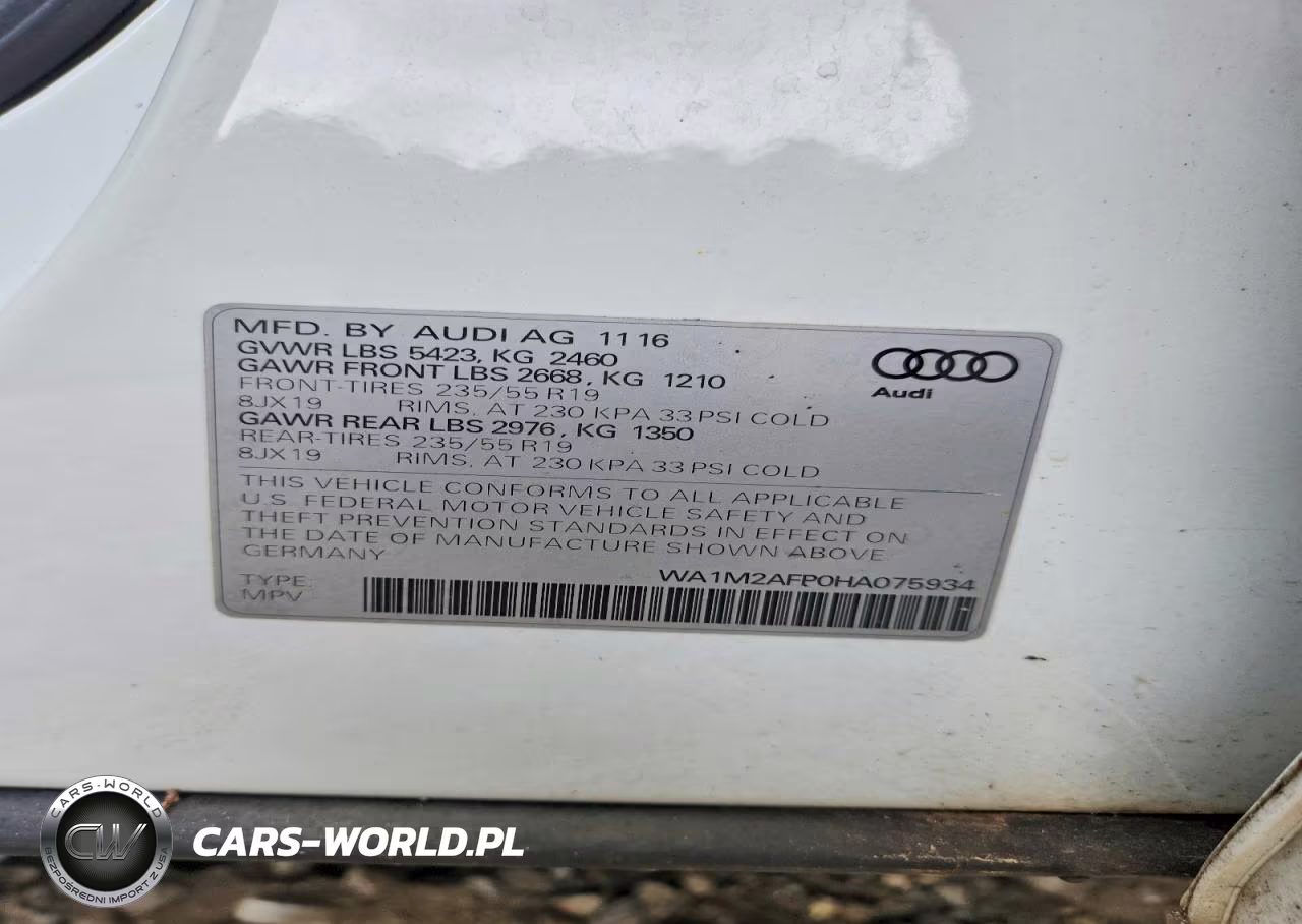 2017 Audi Q5 Premium Plus VIN:WA1M2AFP0HA075934 - 12