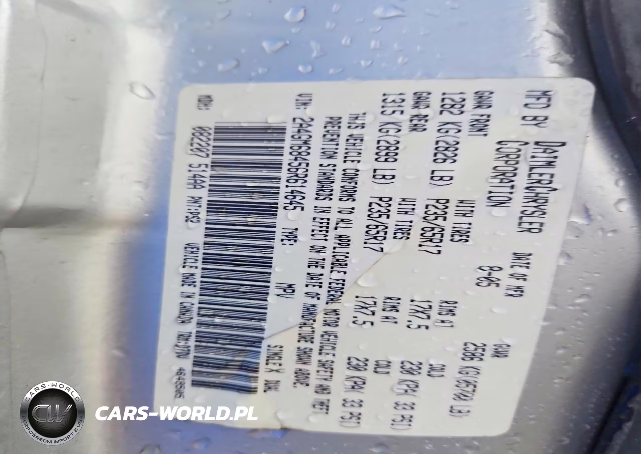 2006 Chrysler Pacifica Touring VIN:2A4GM68456R614645 - 14