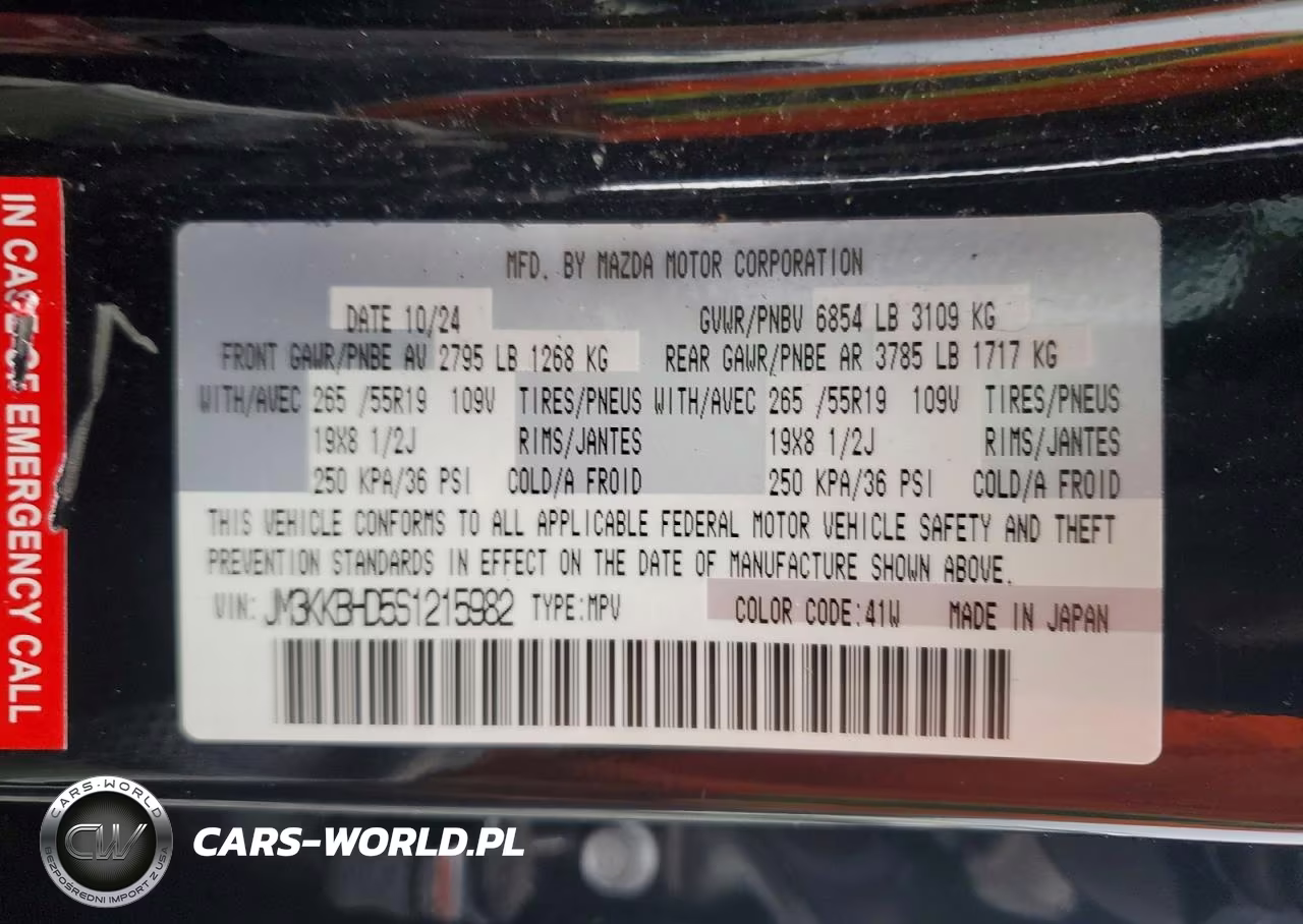 2025 Mazda Cx-90 Preferred VIN:JM3KKBHD5S1215982 - 13