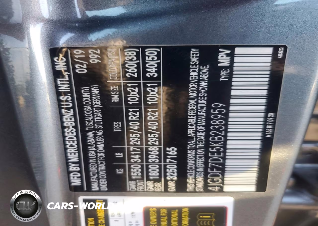 2019 Mercedes-Benz Gls 550 4Matic VIN:4JGDF7DE5KB238959 - 14