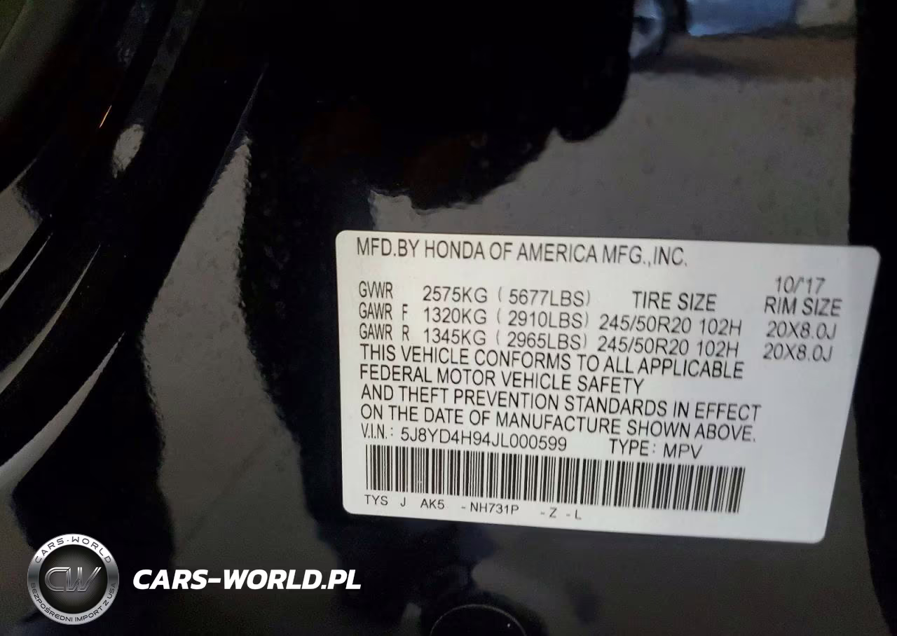 2018 Acura Mdx Advance VIN:5J8YD4H94JL000599 - 13