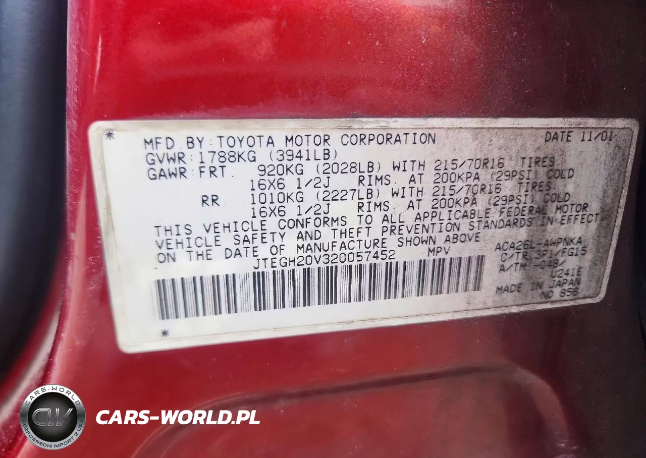 2002 Toyota Rav4 Base VIN:JTEGH20V320057452 - 13