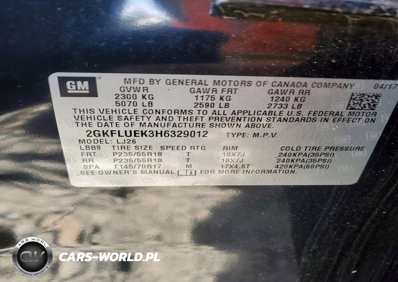 2017 GMC Terrain Slt VIN:2GKFLUEK3H6329012 - 12
