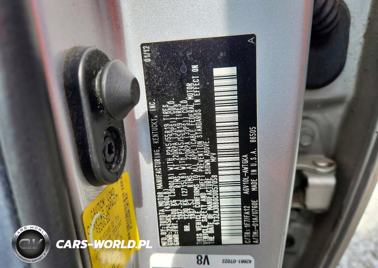 2012 Toyota Venza Le VIN:4T3ZA3BB0CU057058 - 13