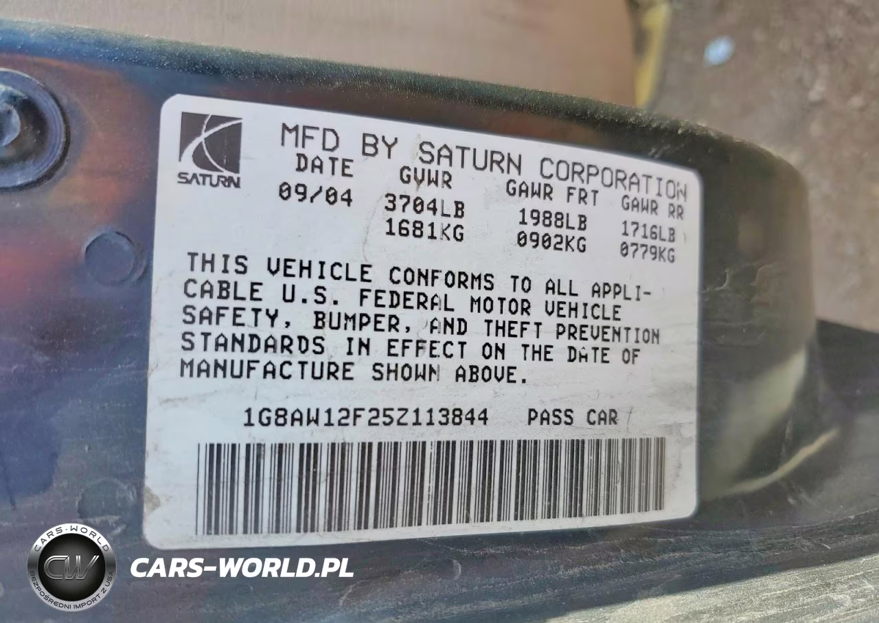 2005 Saturn Ion Level 3 VIN:1G8AW12F25Z113844 - 12