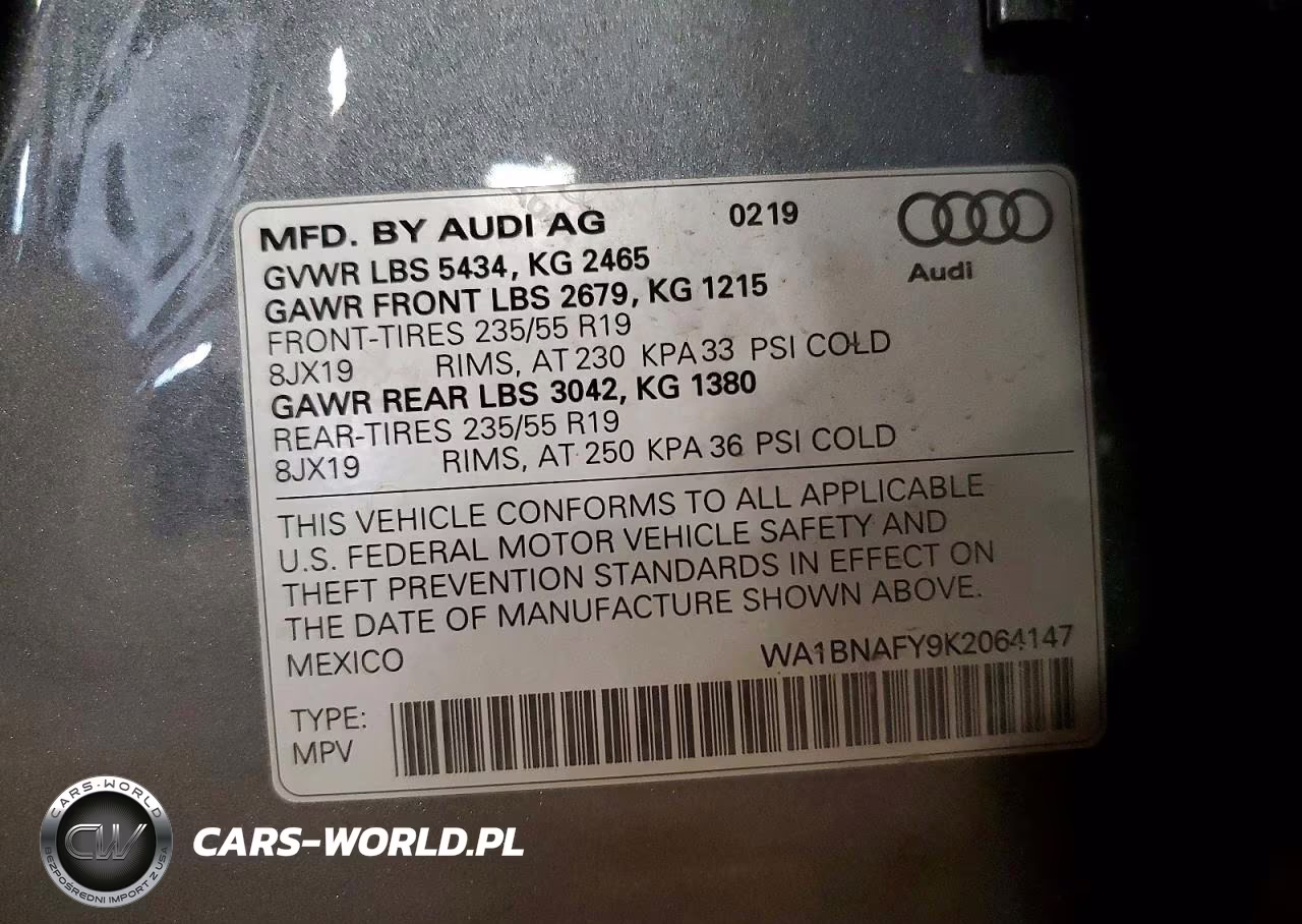 2019 Audi Q5 Premium Plus VIN:WA1BNAFY9K2064147 - 12