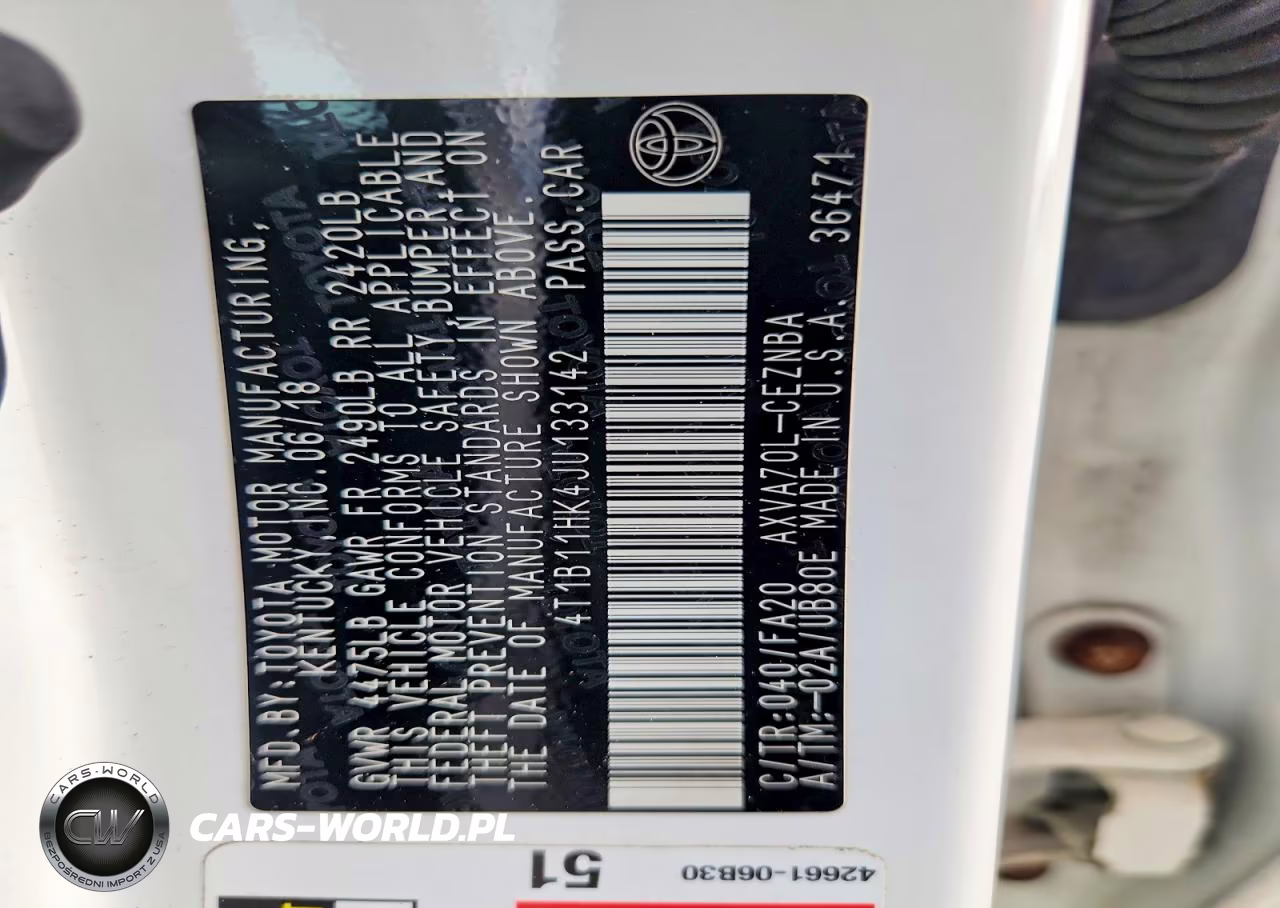 2018 Toyota Camry Le VIN:4T1B11HK4JU133142 - 13